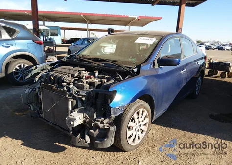 2016 Nissan Sentra S из США, поврежденный, VIN 3N1AB7AP3GY268563